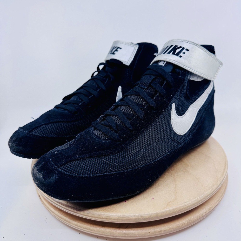 Nike Speedsweep VII Wrestling Shoes Mens 9 Black Silver Lightweight Trainer Mat - Picture 3 of 6